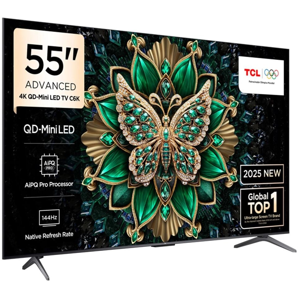 TCL 55C6K 4K UHD QD-MINILED 55'' 144HZ GOOGLE TV