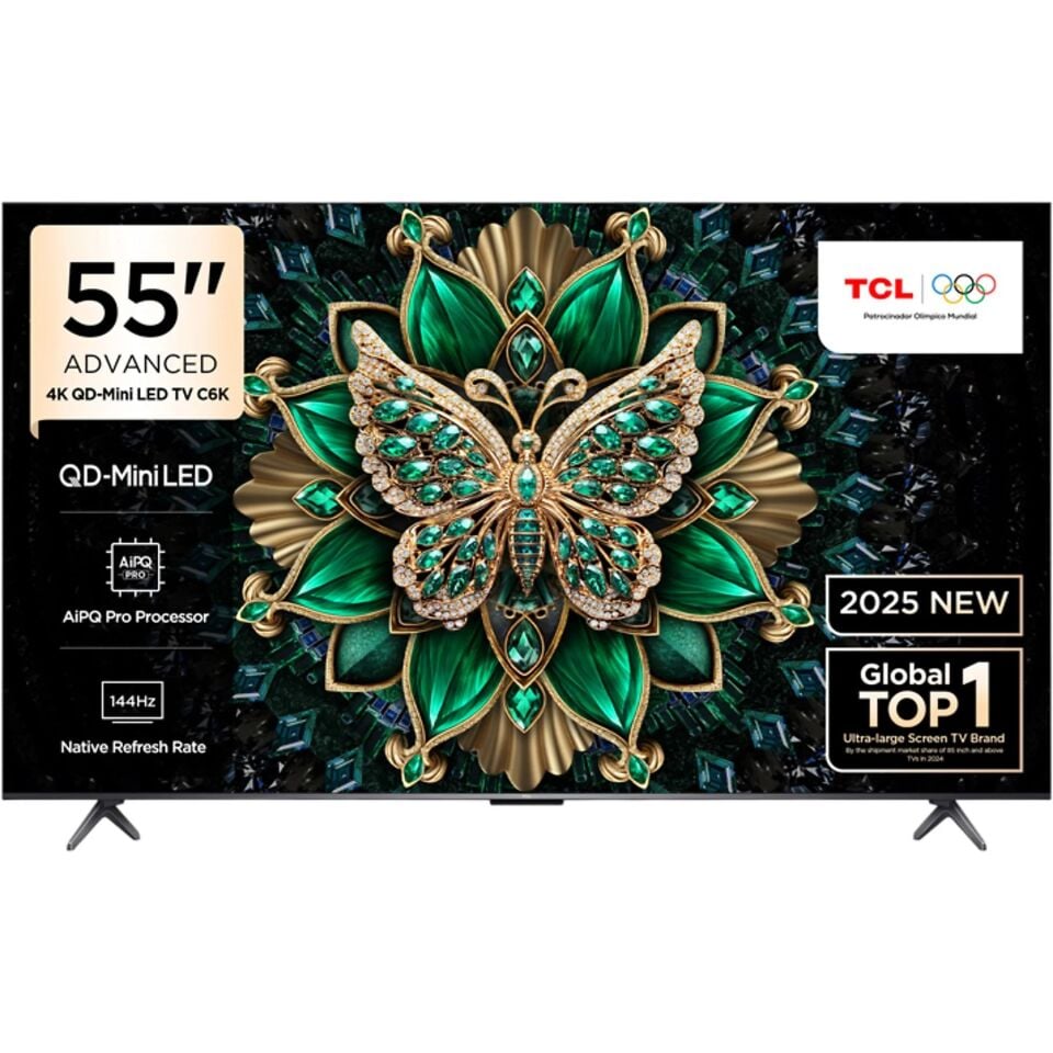 TCL 55C6K 4K UHD QD-MINILED 55'' 144HZ GOOGLE TV