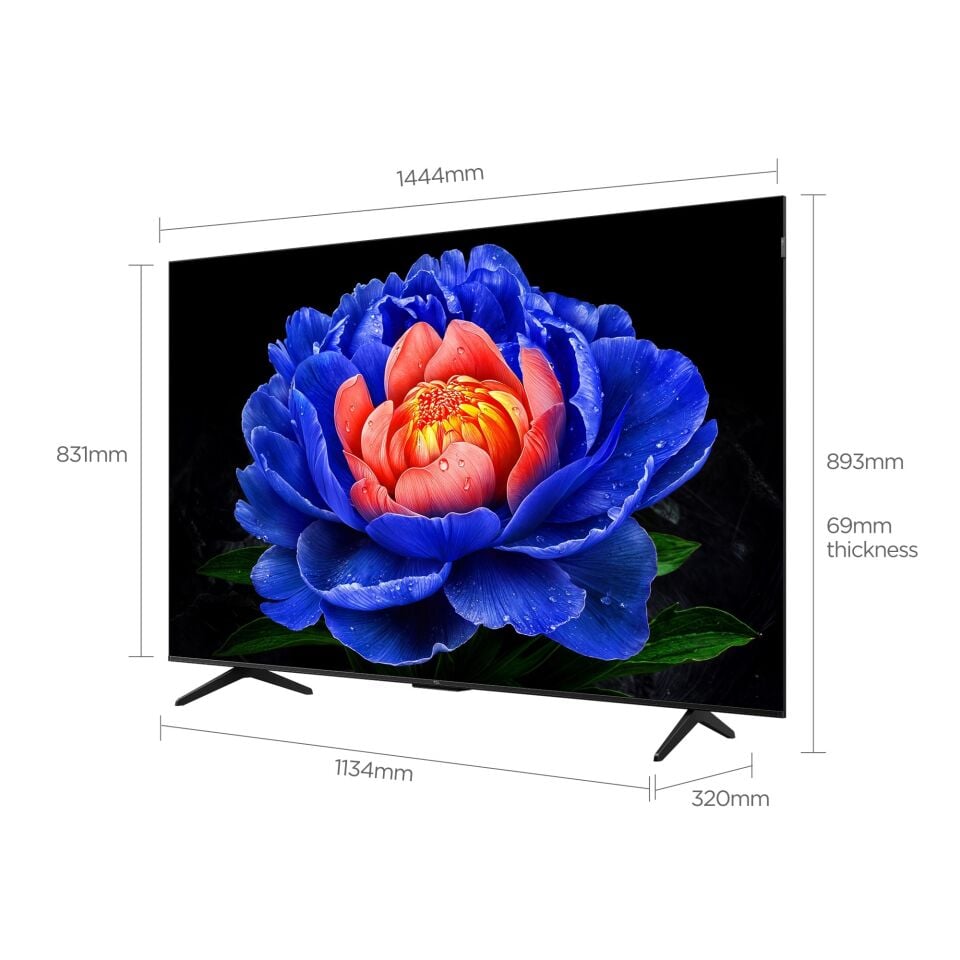 65T6D 65'' 165 Ekran Uydu Alıcılı 4K Ultra HD Google Smart QLED TV