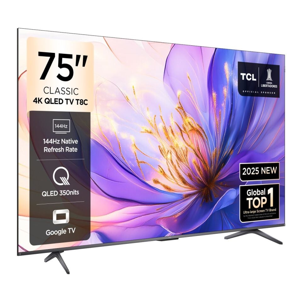 TCL 75T8CGTV 4K QLED 75'' 144HZ GOOGLE TV